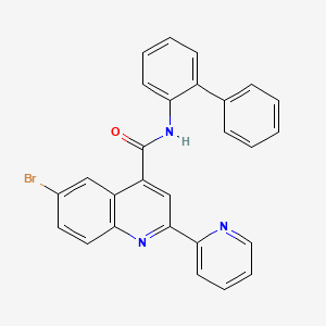 N-2-biphenylyl-6-bromo-2-(2-pyridinyl)-4-quinolinecarboxamide