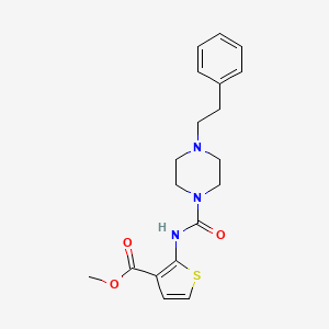 METHYL 2-{[(4-PHENETHYLPIPERAZINO)CARBONYL]AMINO}-3-THIOPHENECARBOXYLATE