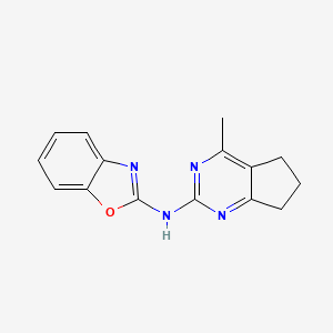 N-(4-methyl-6,7-dihydro-5H-cyclopenta[d]pyrimidin-2-yl)-1,3-benzoxazol-2-amine