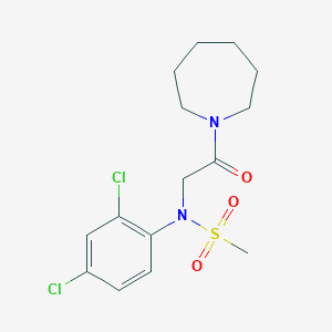 N-[2-(1-azepanyl)-2-oxoethyl]-N-(2,4-dichlorophenyl)methanesulfonamide