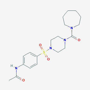 N-(4-{[4-(1-azepanylcarbonyl)-1-piperazinyl]sulfonyl}phenyl)acetamide