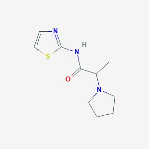 2-(pyrrolidin-1-yl)-N-(1,3-thiazol-2-yl)propanamide