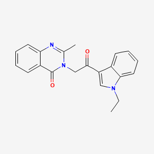 3-(2-(1-ethyl-1H-indol-3-yl)-2-oxoethyl)-2-methylquinazolin-4(3H)-one