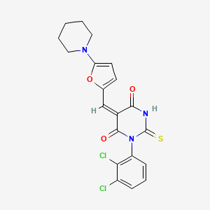 1-(2,3-dichlorophenyl)-5-{[5-(1-piperidinyl)-2-furyl]methylene}-2-thioxodihydro-4,6(1H,5H)-pyrimidinedione