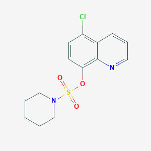 5-Chloro-8-quinolinyl 1-piperidinesulfonate