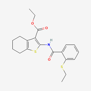 ethyl 2-{[2-(ethylsulfanyl)benzoyl]amino}-4,5,6,7-tetrahydro-1-benzothiophene-3-carboxylate