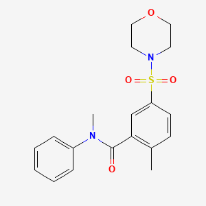 N,2-dimethyl-5-(4-morpholinylsulfonyl)-N-phenylbenzamide