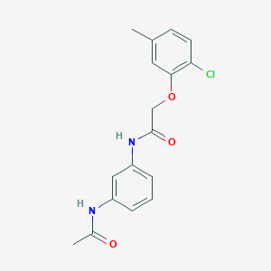 N-[3-(acetylamino)phenyl]-2-(2-chloro-5-methylphenoxy)acetamide