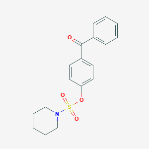 4-Benzoylphenyl piperidine-1-sulfonate