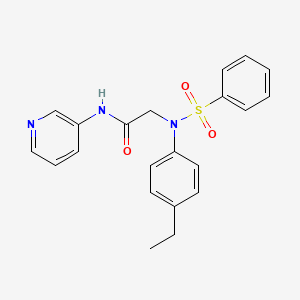 N~2~-(4-ethylphenyl)-N~2~-(phenylsulfonyl)-N-pyridin-3-ylglycinamide