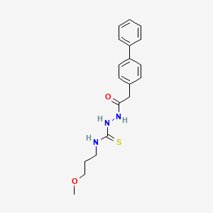 2-(4-biphenylylacetyl)-N-(3-methoxypropyl)hydrazinecarbothioamide