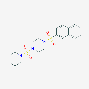 1-(2-Naphthylsulfonyl)-4-(1-piperidinylsulfonyl)piperazine