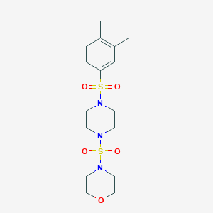 4-({4-[(3,4-Dimethylphenyl)sulfonyl]-1-piperazinyl}sulfonyl)morpholine