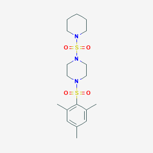 1-(Mesitylsulfonyl)-4-(1-piperidinylsulfonyl)piperazine