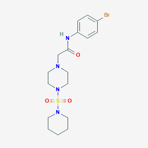 N-(4-bromophenyl)-2-[4-(piperidylsulfonyl)piperazinyl]acetamide