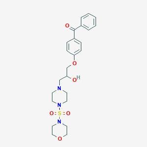 (4-(2-Hydroxy-3-(4-(morpholinosulfonyl)piperazin-1-yl)propoxy)phenyl)(phenyl)methanone