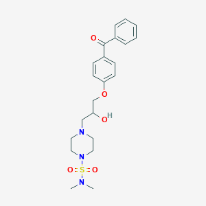 4-[3-(4-benzoylphenoxy)-2-hydroxypropyl]-N,N-dimethyl-1-piperazinesulfonamide