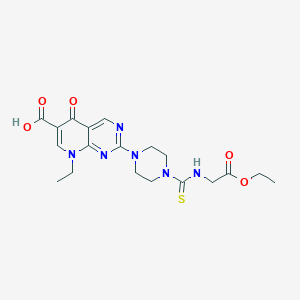 2-{4-[(2-Ethoxy-2-oxoethyl)carbamothioyl]piperazin-1-yl}-8-ethyl-5-oxo-5,8-dihydropyrido[2,3-d]pyrimidine-6-carboxylic acid