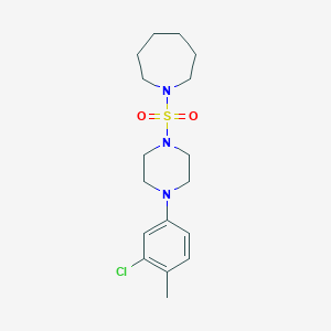 1-{[4-(3-Chloro-4-methylphenyl)-1-piperazinyl]sulfonyl}azepane