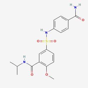 5-({[4-(aminocarbonyl)phenyl]amino}sulfonyl)-N-isopropyl-2-methoxybenzamide