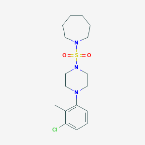 1-((4-(3-Chloro-2-methylphenyl)piperazin-1-yl)sulfonyl)azepane