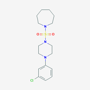 1-((4-(3-Chlorophenyl)piperazin-1-yl)sulfonyl)azepane