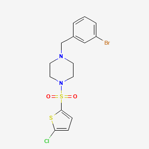 1-(3-bromobenzyl)-4-[(5-chloro-2-thienyl)sulfonyl]piperazine