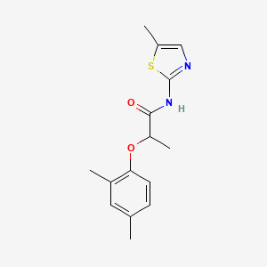 2-(2,4-dimethylphenoxy)-N-(5-methyl-1,3-thiazol-2-yl)propanamide