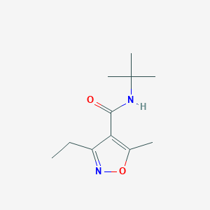 N-TERT-BUTYL-3-ETHYL-5-METHYL-12-OXAZOLE-4-CARBOXAMIDE