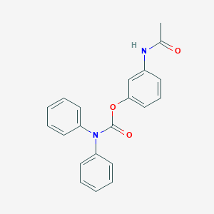 3-(Acetylamino)phenyl diphenylcarbamate