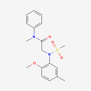 N~2~-(2-methoxy-5-methylphenyl)-N~1~-methyl-N~2~-(methylsulfonyl)-N~1~-phenylglycinamide