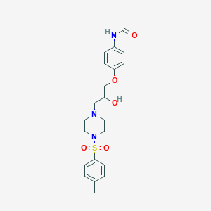 N-(4-(2-hydroxy-3-(4-tosylpiperazin-1-yl)propoxy)phenyl)acetamide