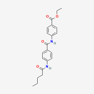 ETHYL 4-(4-PENTANAMIDOBENZAMIDO)BENZOATE