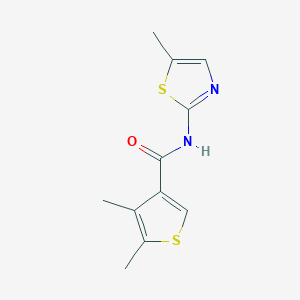 4,5-dimethyl-N-(5-methyl-1,3-thiazol-2-yl)-3-thiophenecarboxamide