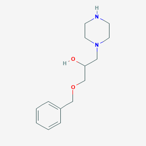 molecular formula C14H22N2O2 B486192 1-Benzyloxy-3-piperazin-1-yl-propan-2-ol CAS No. 856437-76-8