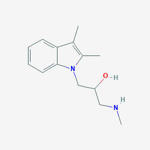 1-(2,3-Dimethyl-indol-1-yl)-3-methylamino-propan-2-ol