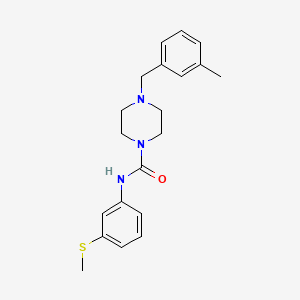 4-[(3-METHYLPHENYL)METHYL]-N-[3-(METHYLSULFANYL)PHENYL]PIPERAZINE-1-CARBOXAMIDE