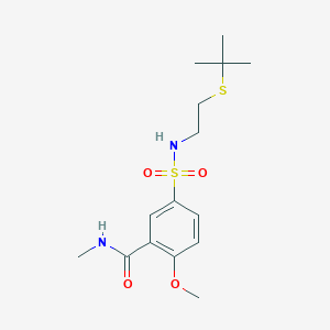 5-({[2-(tert-butylthio)ethyl]amino}sulfonyl)-2-methoxy-N-methylbenzamide