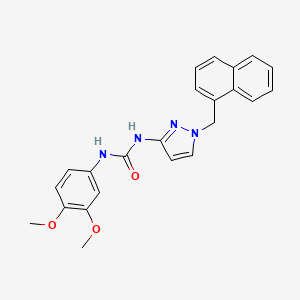 N-(3,4-dimethoxyphenyl)-N'-[1-(1-naphthylmethyl)-1H-pyrazol-3-yl]urea