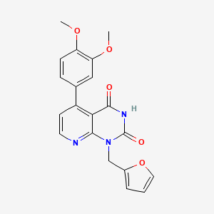 5-(3,4-DIMETHOXYPHENYL)-1-[(FURAN-2-YL)METHYL]-1H,2H,3H,4H-PYRIDO[2,3-D]PYRIMIDINE-2,4-DIONE