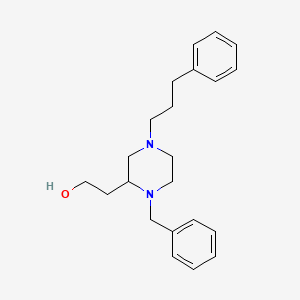 2-[1-benzyl-4-(3-phenylpropyl)-2-piperazinyl]ethanol