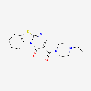 3-[(4-ethyl-1-piperazinyl)carbonyl]-6,7,8,9-tetrahydro-4H-pyrimido[2,1-b][1,3]benzothiazol-4-one