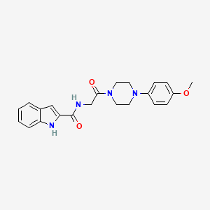 N~2~-{2-[4-(4-methoxyphenyl)piperazino]-2-oxoethyl}-1H-indole-2-carboxamide