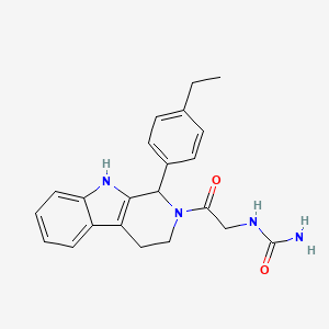 [2-[1-(4-Ethylphenyl)-1,3,4,9-tetrahydropyrido[3,4-b]indol-2-yl]-2-oxoethyl]urea