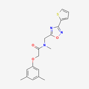 2-(3,5-dimethylphenoxy)-N-methyl-N-[(3-thiophen-2-yl-1,2,4-oxadiazol-5-yl)methyl]acetamide