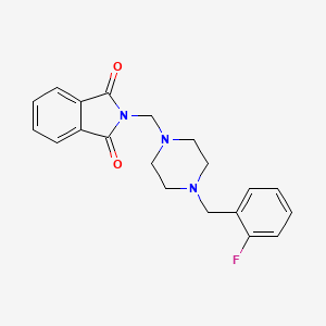 2-{[4-(2-FLUOROBENZYL)PIPERAZINO]METHYL}-1H-ISOINDOLE-1,3(2H)-DIONE