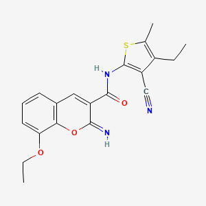 N-(3-cyano-4-ethyl-5-methylthiophen-2-yl)-8-ethoxy-2-imino-2H-chromene-3-carboxamide