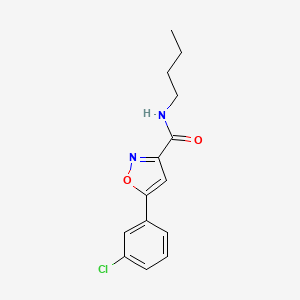 N-butyl-5-(3-chlorophenyl)-3-isoxazolecarboxamide