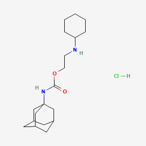 2-(cyclohexylamino)ethyl N-(1-adamantyl)carbamate;hydrochloride