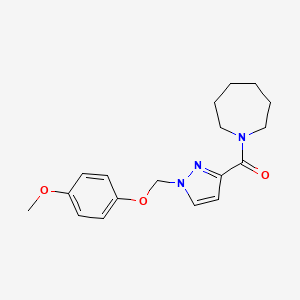 1-AZEPANYL{1-[(4-METHOXYPHENOXY)METHYL]-1H-PYRAZOL-3-YL}METHANONE